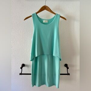 Everly 2 Tiered Seafoam Dress